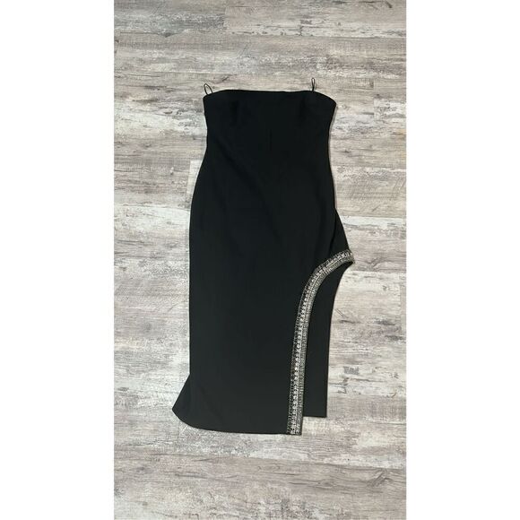 Cinq a Sept Sammy Strapless Rhinestone Midi Dress Size 12 - Picture 6 of 12